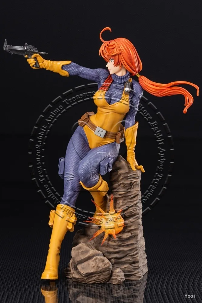 Фото В наличии оригинальная статуя Kotobukiya G I Joe Bishoujo Scarlett, ПВХ, АБС-пластик, коллекционное подарочное украшение №3
