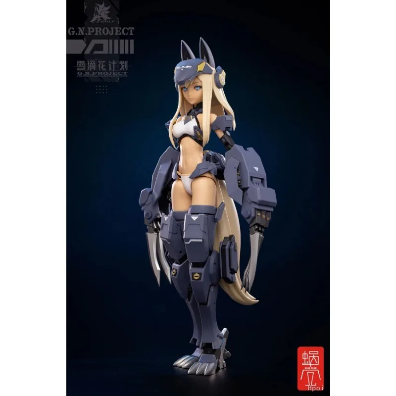 Фото В наличии Равлик Оригинальный 1/12 Snow Drop Flower Project WOLF-001 Wolf Armor Armor Set 18 см ПВХ Фигурка Модель Игрушки Подарок №5