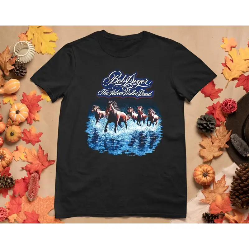 Футболка Bob Seger мужская черная все размеры S M L 234XL HE802