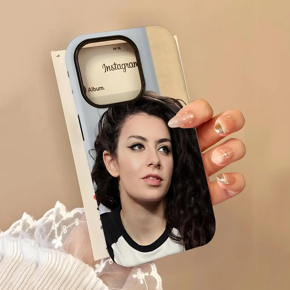 Чехол для телефона Singer C-Charli XCX BRAT для iPhone 16 15 14 13 12 11 Pro Max 16 Plus, глянцевый чехол-бампер 2 в 1