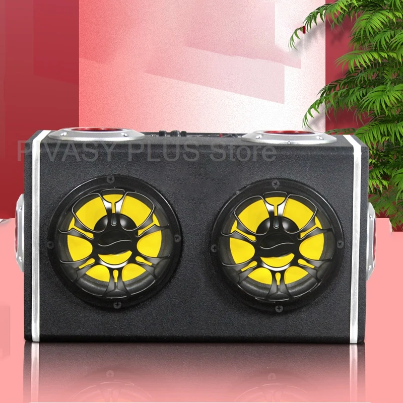 5/6/8-дюймовый Bluetooth-динамик DC12-24V Автомобильный сабвуфер 6 динамиков для аудитория AC100-240V кожаный аудио с дистанционным управлением для дома