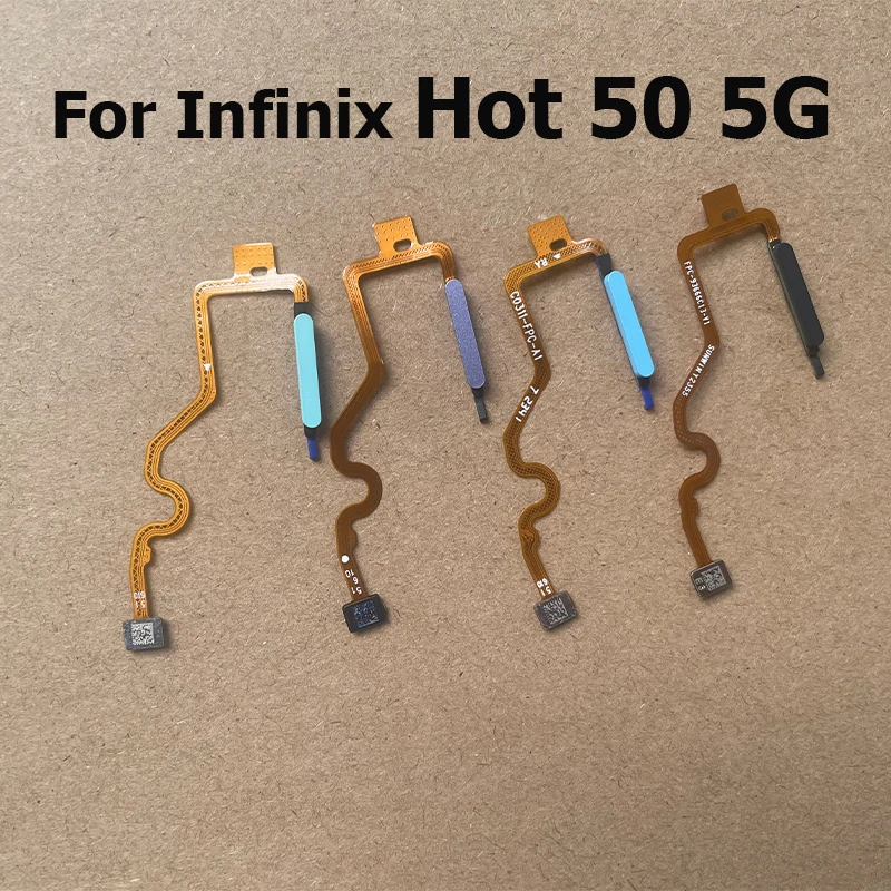 Для Infinix Hot 50 5G датчик отпечатков пальцев Touch ID разъем сканера кнопка «Домой» меню гибкий кабель