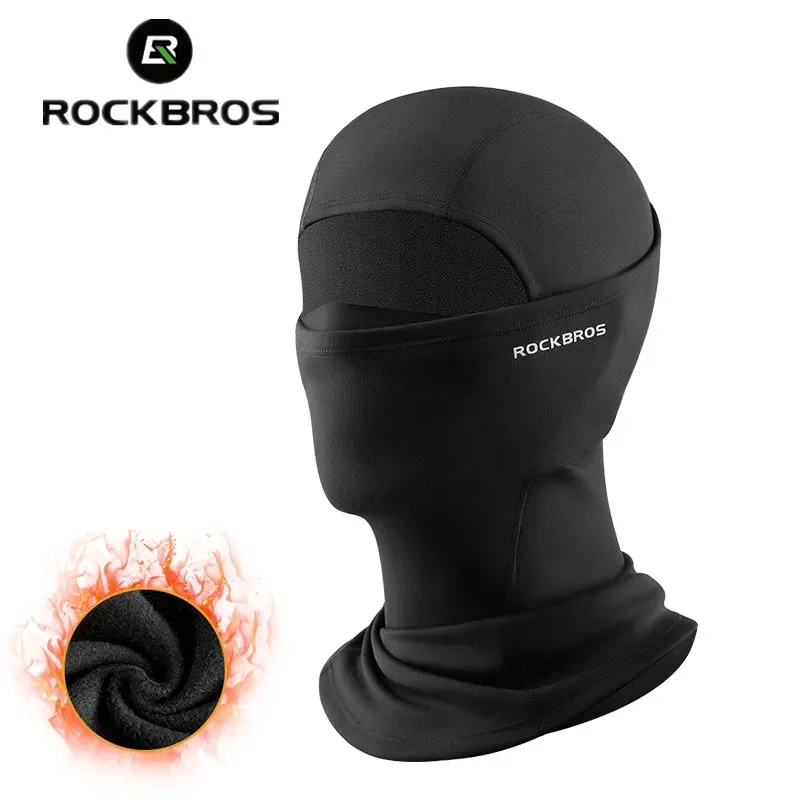 ROCKBROS зимняя теплая велосипедная кепка для мужчин, велосипедная мотоциклетная Балаклава, ветрозащитный спортивный шарф, велосипедная крышка для лица, женская походная лыжная шапка