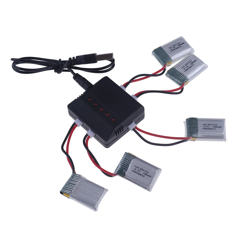 Аккумулятор Lipo 3,7 в 180 мАч для H8Mini H2 H8 H48 U207, запасные части для радиоуправляемого квадрокоптера 3,7 в 651723, аккумуляторные батареи (art.: 3920c2cecd63b) - 3920c2cecd63b