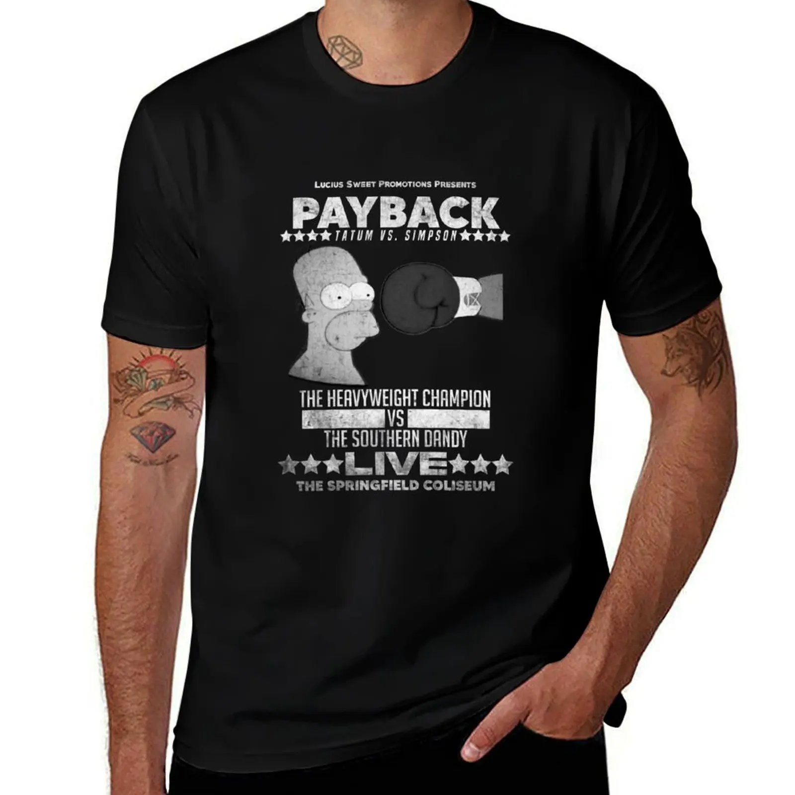 Футболка Payback Drederick Tatum, топы для спортивных болельщиков, футболка с рисунком, винтажные заготовки, мужские футболки «фрукты ткацкого станка»