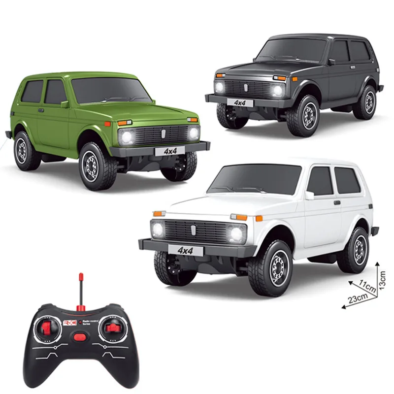 Фото 1:12 Metal Silver Remote Control Car Toy Lada Pickup Car Model Remote Control Toy Jeep Model Off-Road Children'S Toy Christmas №2