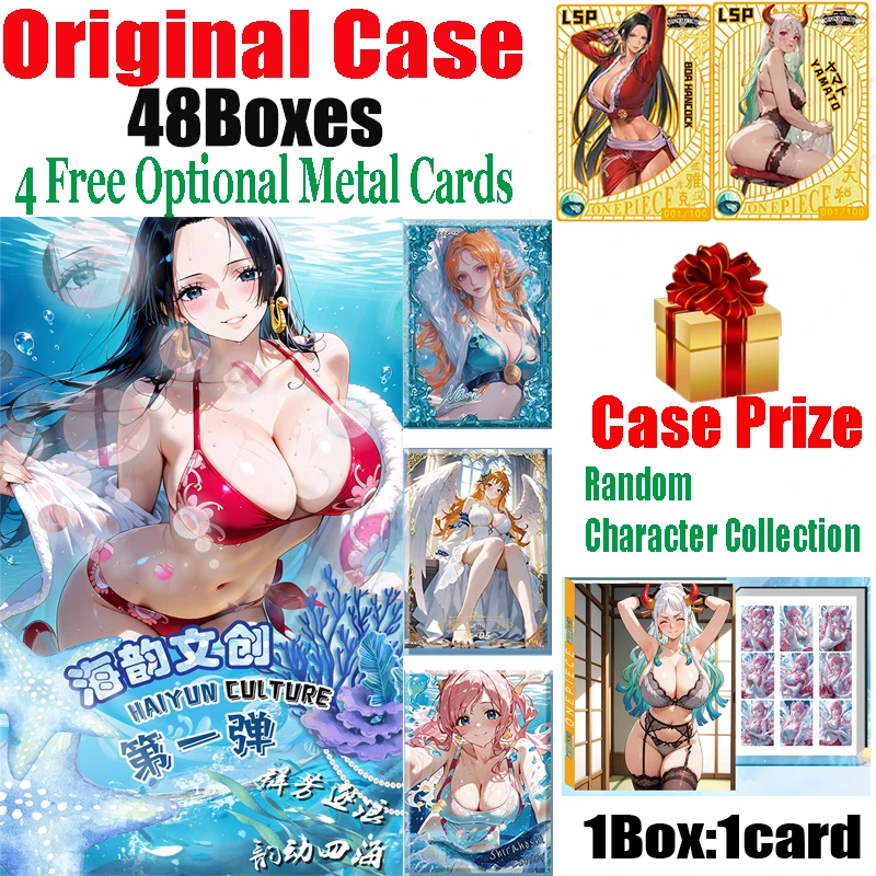 Haiyun Culture One Piece Drop Glue Collection Card Nami Boa Hancock Yamato Сексуальная Богиня Бикини Униформа Свадебное Платье Карты Подарок