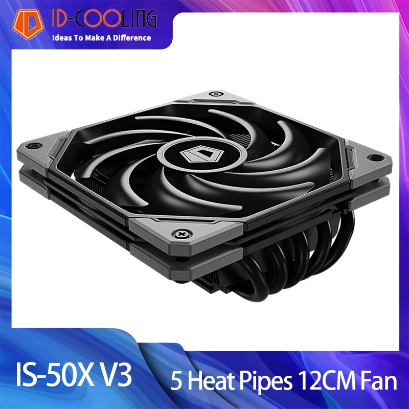 ID-охлаждение, 5 Тепловых Трубок, Кулер Для Процессора Для LGA 1700 1200 AM4 AM5 115X ITX, Компьютерный Радиатор