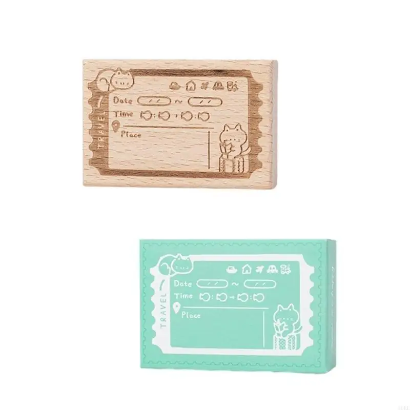 A0KE Vintage Stamp Animal Citte Theme Theam