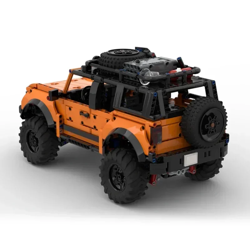 Фото Модель City Speed Champion Moc, строительные кирпичи, Mustang, радиоуправляемая машина, технология, модульные блоки, подарок, рождественские игрушки, наборы «сделай сам», сборка №4