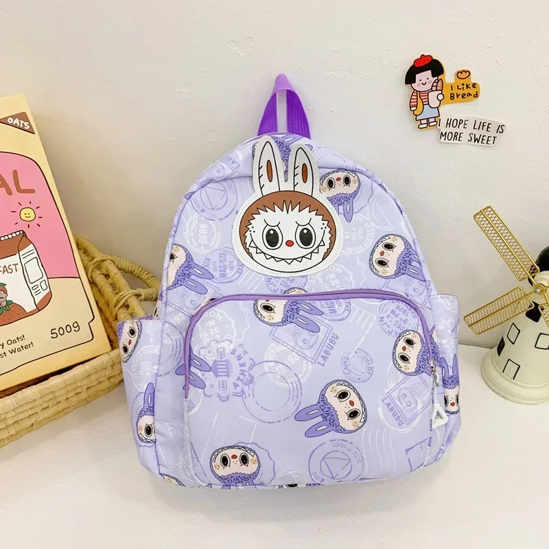 Рюкзак Labubu с героями мультфильмов, Kawaii, коричневый монстр, детская сумка-мессенджер, милая студенческая сумка на плечо, уличная дорожная сумка, детский подарок EB18 (art.: 3920cce033dcd) - 3920cce033dcd