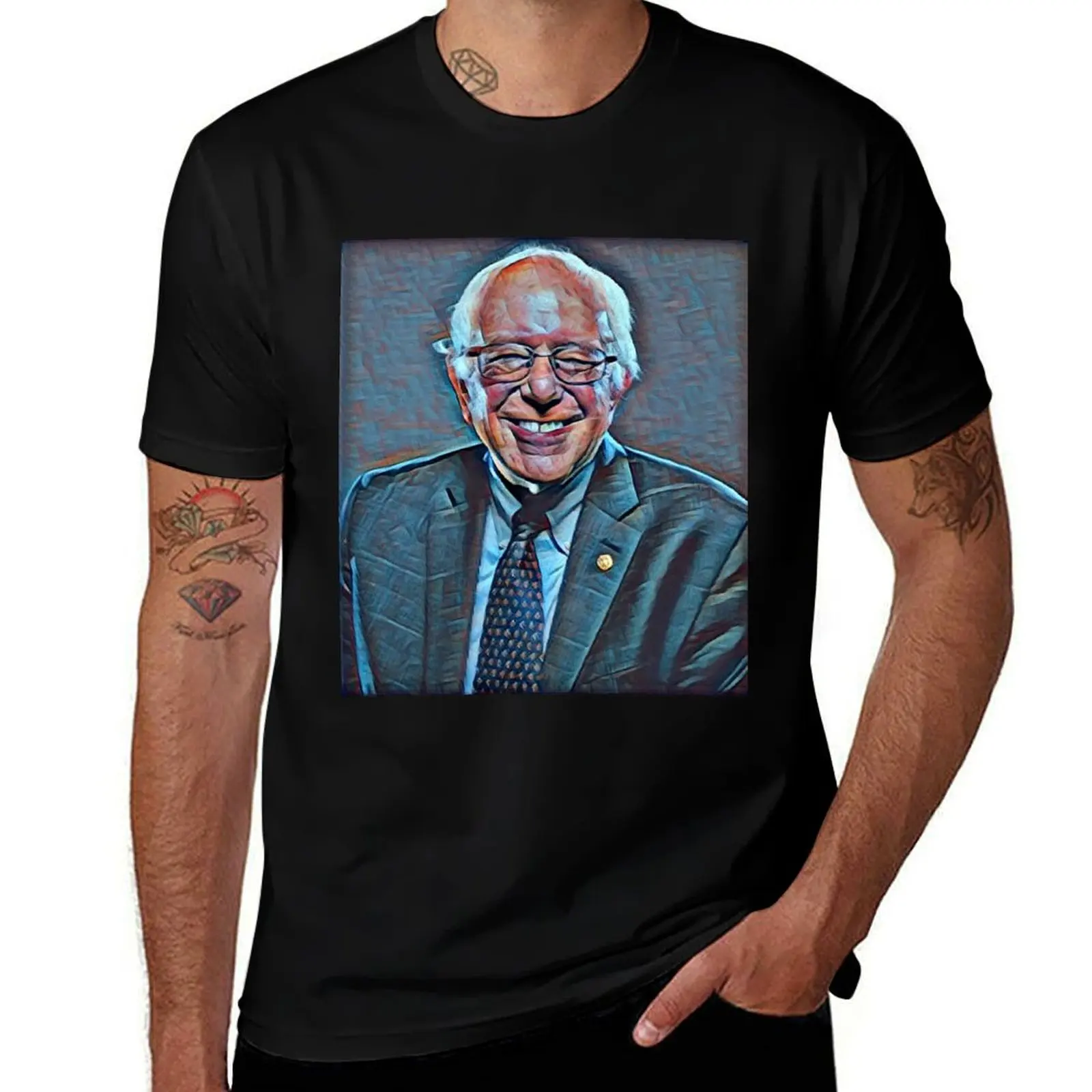 Футболка Bernie Sanders, уличная одежда, винтажные забавные футболки, мужские рубашки