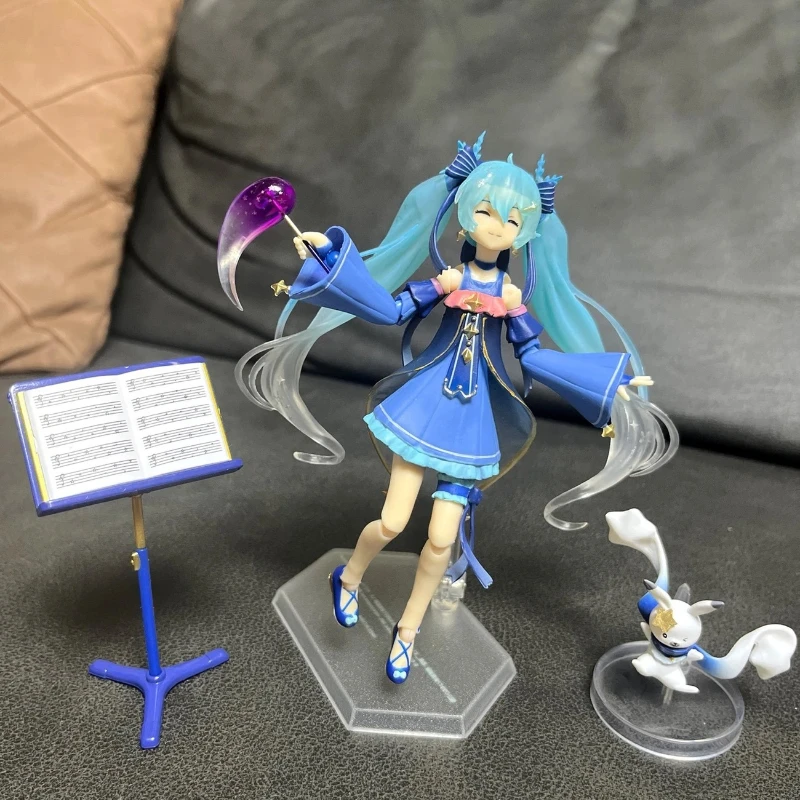 Фото Фигурка Хацунэ FIGMA EX-037 Twinkle Snow Ver Miku, аниме-модель, игрушки, шарнирный подвижный настольный орнамент, праздничный подарок №5