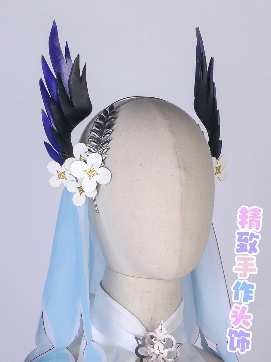 COS-KiKi Vtuber Nijisanji Ethyria Enna Alouette Paradise Bird игровой костюм косплей костюм элегантное платье наряд для вечеринки на Хэллоуин (art.: 3920d1d52e55a) - 3920d1d52e55a