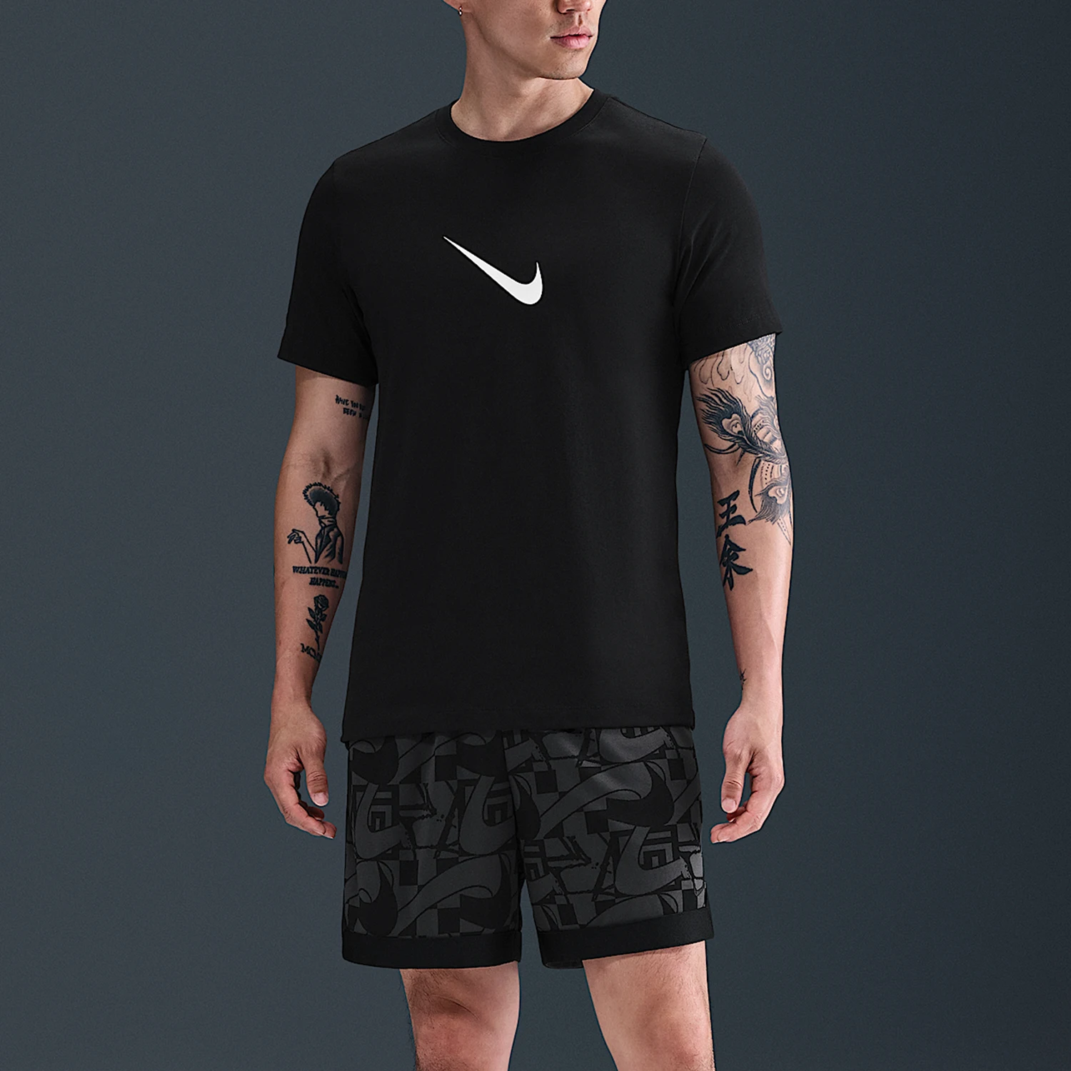 Мужская дышащая спортивная футболка с короткими рукавами Nike Giannis с надписью HV1694-010 Спортивная одежда