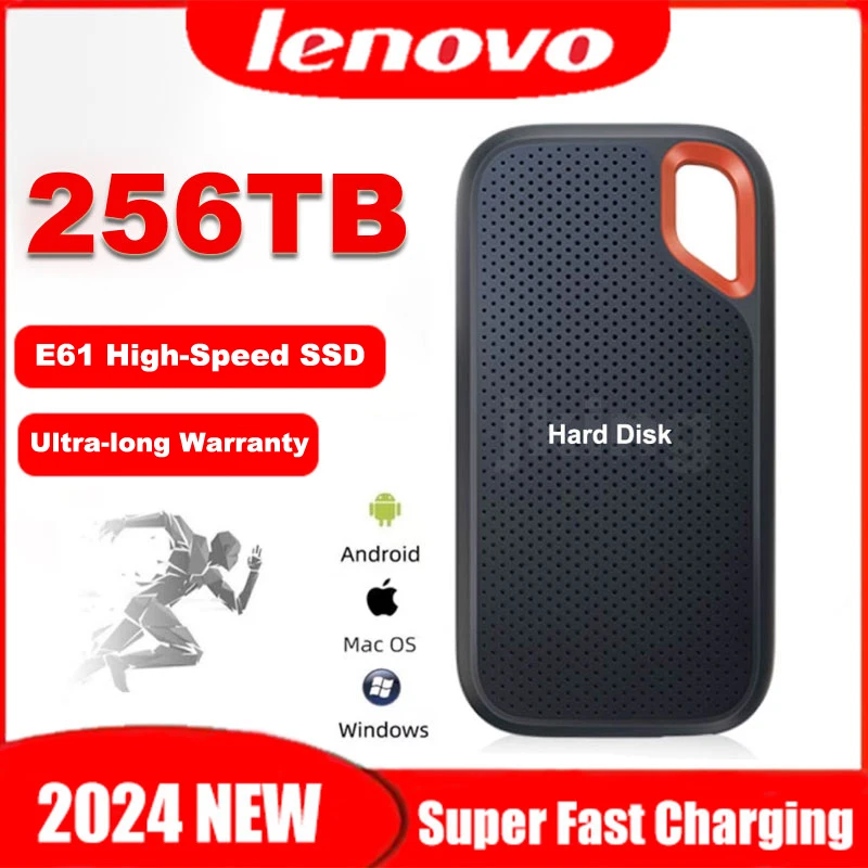 Портативный ssd Внешний жесткий диск Lenovo на 1 Тб внешний жесткий диск внешний твердотельный накопитель USB 3,1 ssd для ноутбука Mac