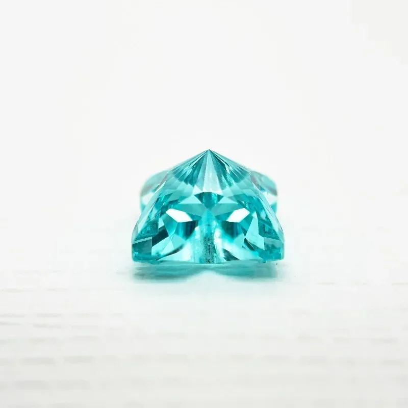 Фото J-Lab выращенный параиба Quincunx форма драгоценный камень для DIY усовершенствованное изготовление ювелирных изделий инкрустация кольцо ожерелье на выбор сертификат AGL №4