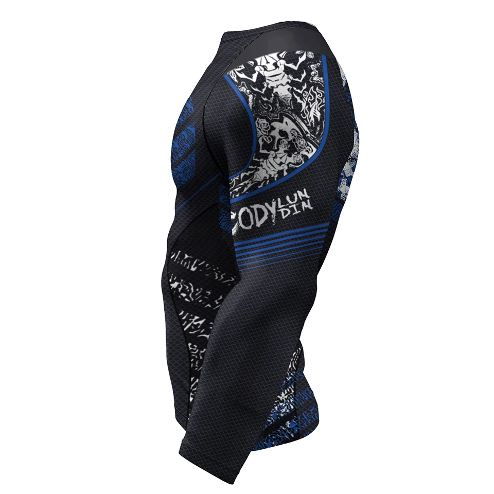 Фото Спортивная одежда MMA Rashguard jiu jitsu футболка + шорты брюки 4 шт./компл. костюм для тайского бокса Bjj Kickboxing мужская спортивная тренировочная одежда для бокса №4