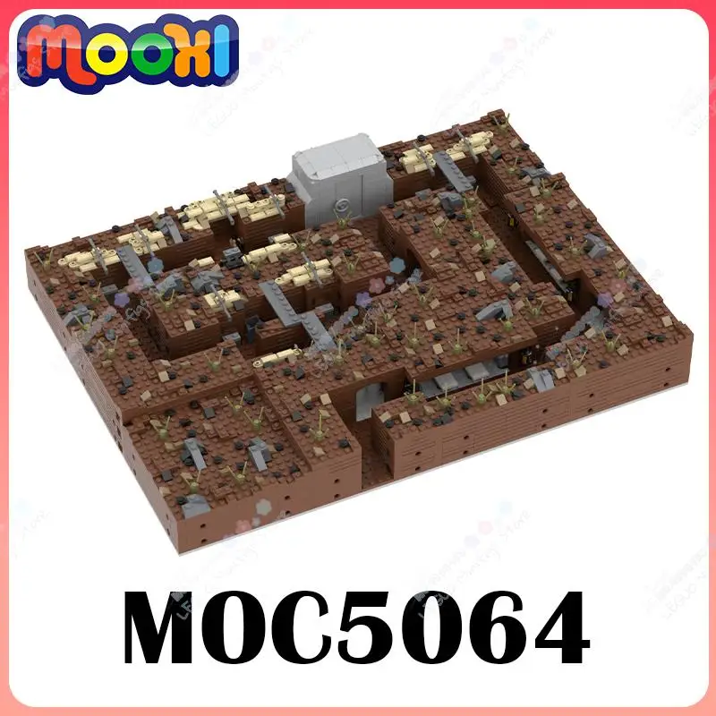 Конструктор MOC5061 для сборки военного поля боя MOC, строительные блоки «сделай сам», модели для архитектуры, блоки, игрушки для детей, подарок