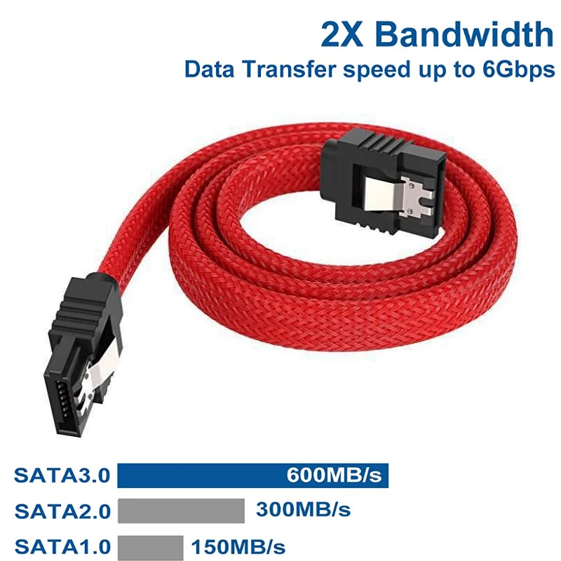 3 шт., кабель для передачи данных SATA 3,0 III, 6 Гбит/с