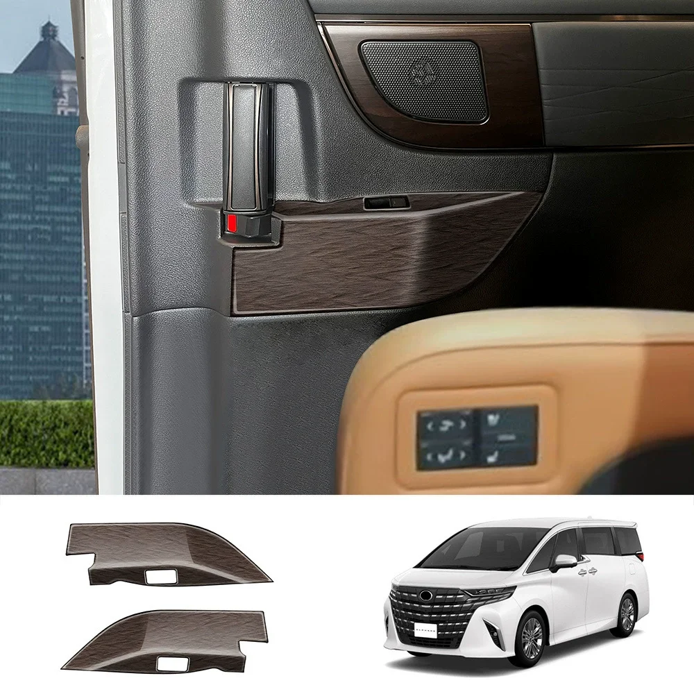 Фото Для Toyota Alphard Vellfire 40 Series 2023 2024 2025 ABS Middel переключатель окна, кнопка подъема, накладка, 3 РЯТА, крышка держателя чашки для воды №2