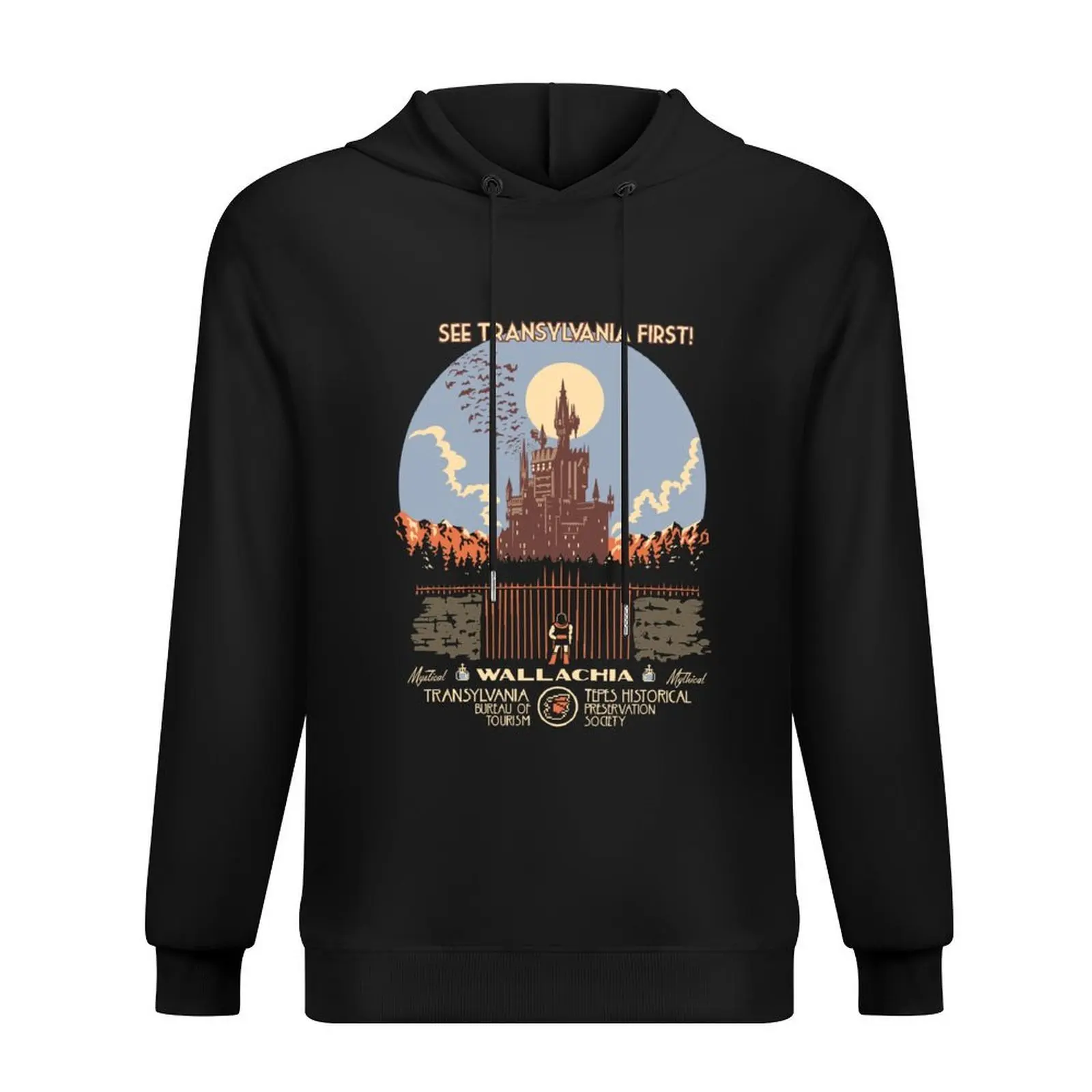Посмотрите первый Castlevania! Толстовка мужская одежда мужская одежда модная мужская одежда аниме дизайнерские толстовки