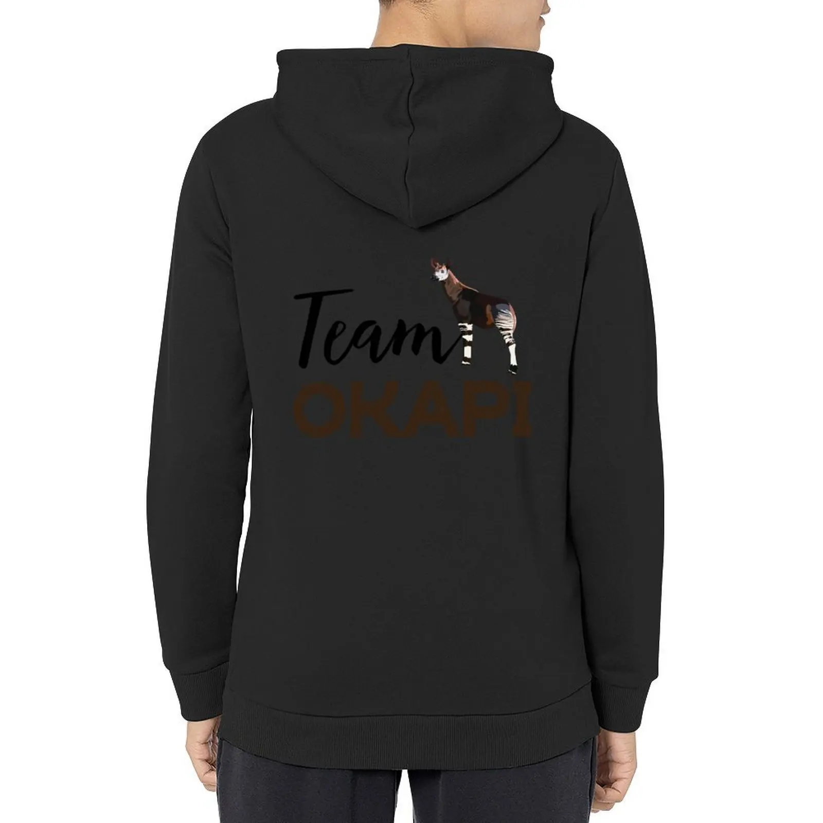 Толстовка Team Okapi, мужская одежда, мужская одежда, корейская осенняя одежда, мужская одежда, новые толстовки и кофты