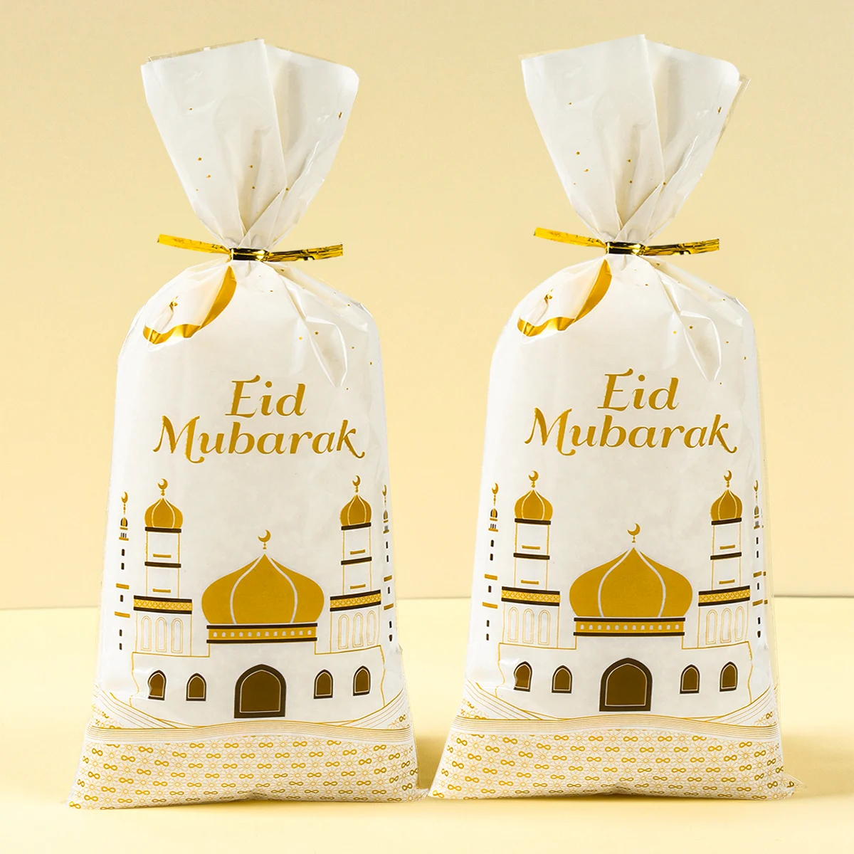 Фото 25/50/100 шт., подарочные пакеты Eid Mubarak, упаковка для конфет, печенья, Рамадан, декор 2024, Исламские мусульманские Вечерние, товары для Рамадана, Kareem №4