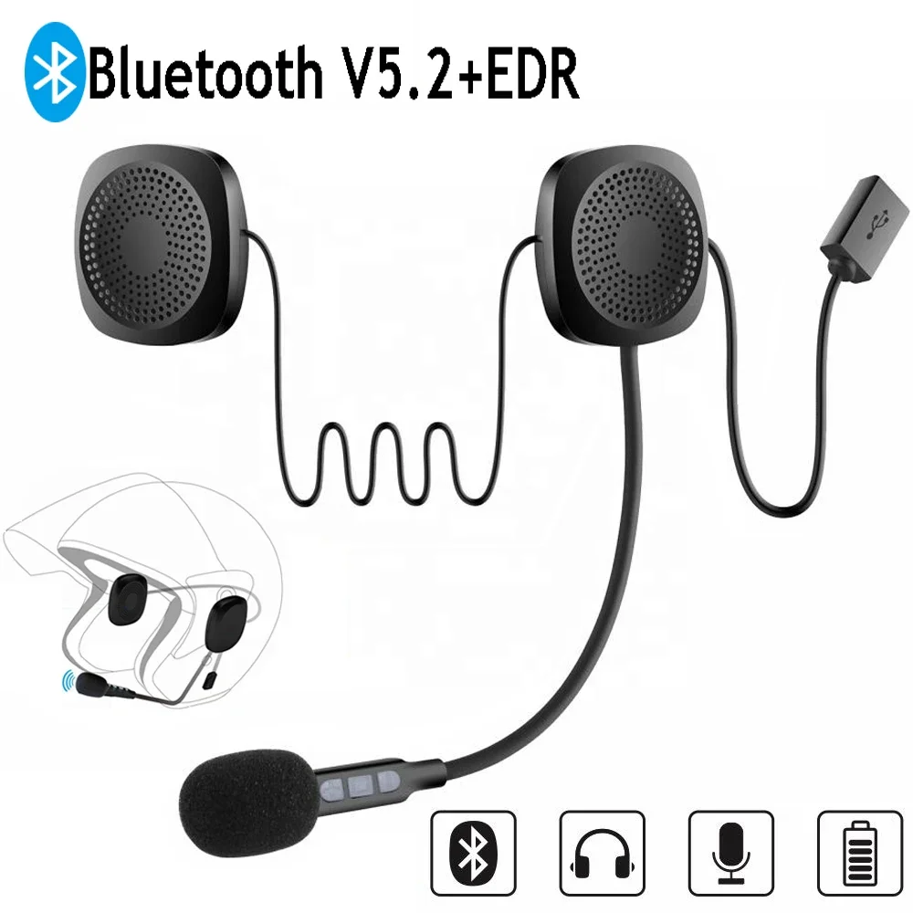 Bluetooth-гарнитура для мотоциклетного шлема с микрофоном