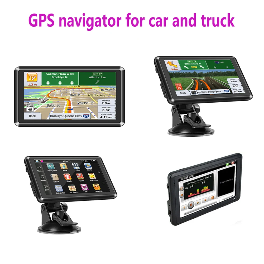 Автомобильный навигатор для грузовика, удобный 5-дюймовый GPS-навигатор с памятью 8 Гб и автомобильной навигацией для грузовика (art.: 3920c6ed318ce) - 3920c6ed318ce