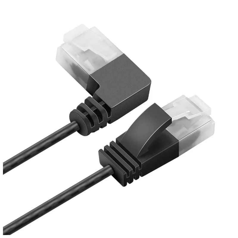 Фото Прямой Угловой Ethernet-кабель cat6, 500 МГц, 1000 Мбит/с, ультратонкий сетевой Lan-кабель RJ45, соединительный кабель Cat 6 для компьютера, маршрутизатора, ноутбука №4