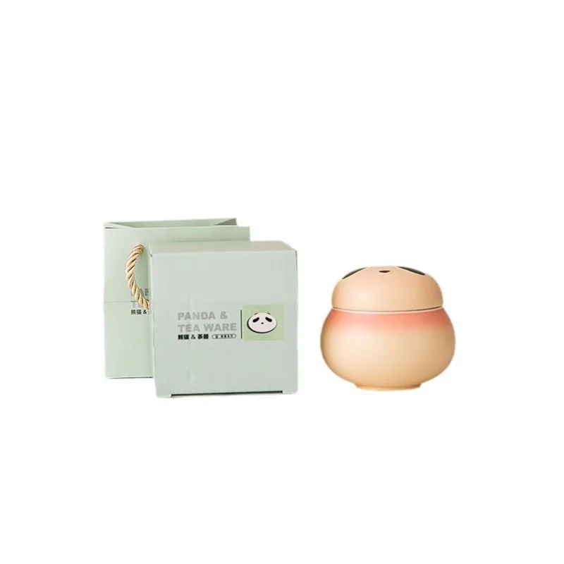 Panda portable tea pot ceramic household moisture-proof tea storage pot small creative tea bin sealed small pot accessories (art.: 3920ca66e875c) - 3920ca66e875c