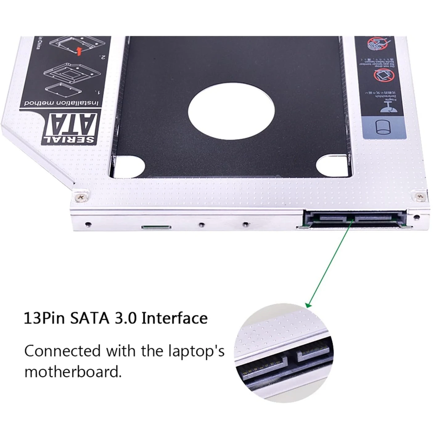SATA 9,5 мм 2-й жесткий диск SSD оптический Caddy для Toshiba Satellite L55t-B L55t-B5188 P50-C-188 P50-A14G C55a C55d c50-B-17R