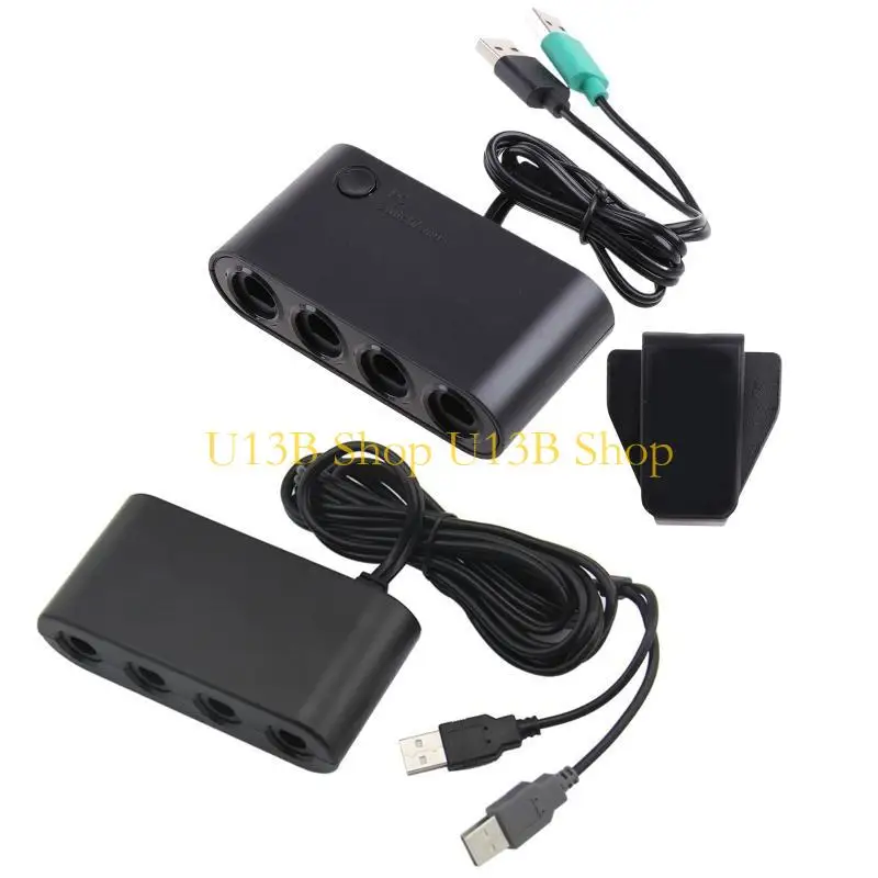 Фото Конвертер портов U13B 4 для GameCube для контроллера 3 в 1 USB -адаптер и для Play No LAG для NS Switch для /FOR /PC /PC №5