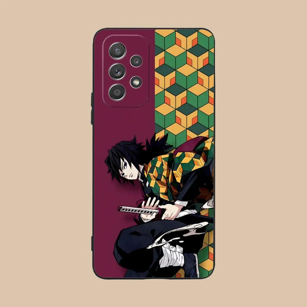 Чехол для телефона Demon Slayer Giyu Tomioka для Samsung Galaxy A73 72 71 70 56 55 54 53 52 36 35 34 23 16 15 5G Цветной защитный чехол (art.: 3920d16f40569) - 3920d16f40569