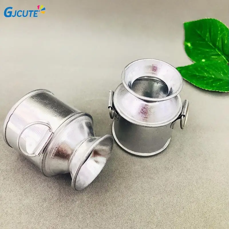 1:12 миниатюрная Ферма для кукольного домика, металлическая молочная банка, чайник, Цветочная композиция, ведро, Детские ролевые игрушки, аксессуары для кукольного домика