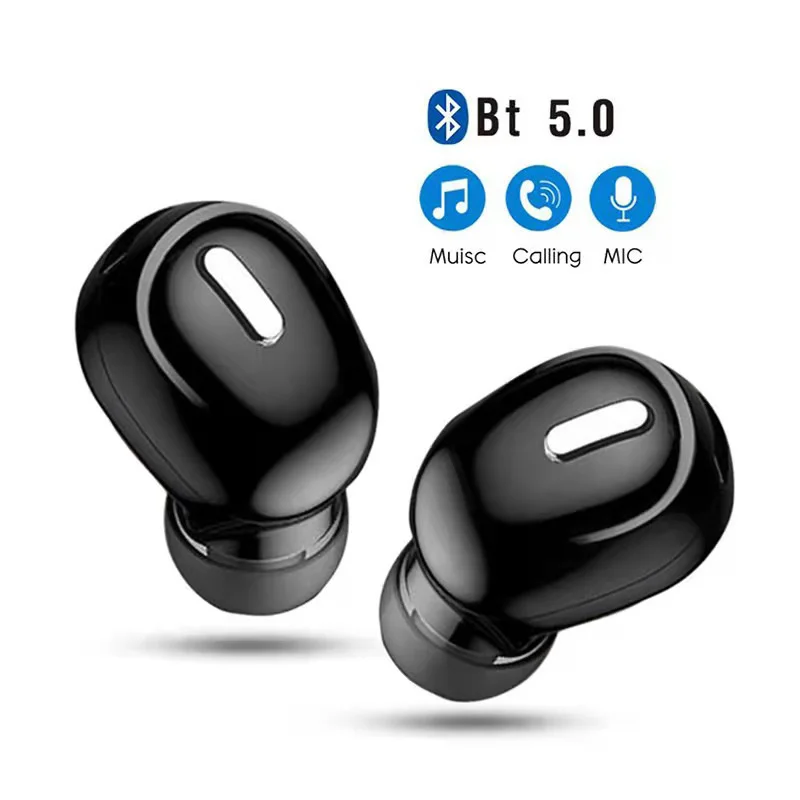 2 шт. Bluetooth-совместимые наушники; Беспроводные наушники-вкладыши; Handsfree стереонаушники; Спортивная игровая гарнитура для телефона X9