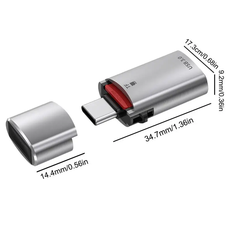 szybki czytnik kart Szybki adapter czytnika kart TF typu C na USB 3.0 Przenośny szybki czytnik kart TF typu C na USB 3.0 (art.: 3920c3d0d5720) - 3920c3d0d5720