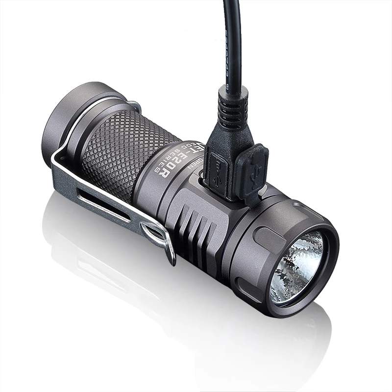 Фото Jetbeam E20R Edc Lantern 990 люмен 4 модели с функцией памяти, боковой переключатель, мощный магнитный хвостовой перезаряжаемый фонарик 16340 №4