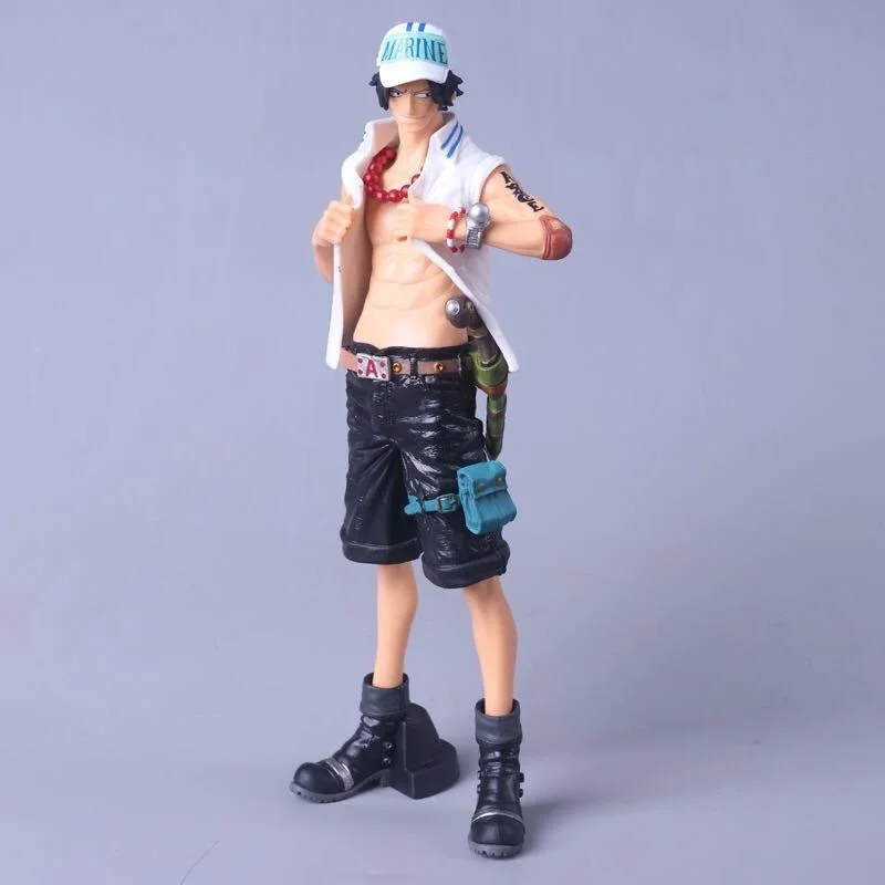 Фигурка Аниме One Piece GK Portgas D Ace, модель 27 см, униформа из ПВХ для флота, моделирующая настольная Коллекционная детская игрушка, подарок