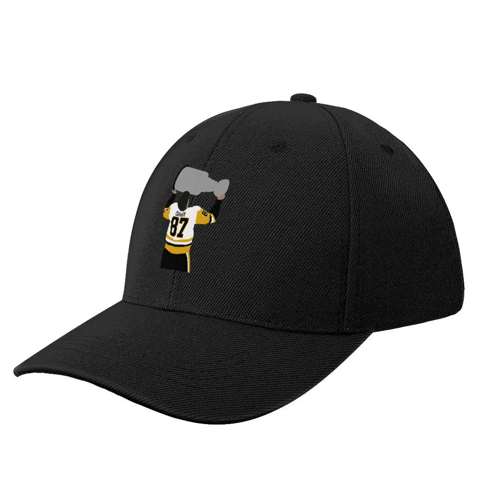 Бейсболка Sidney Crosby, брендовая мужская кепка, Прямая поставка, Черная кепка с рисунком из аниме