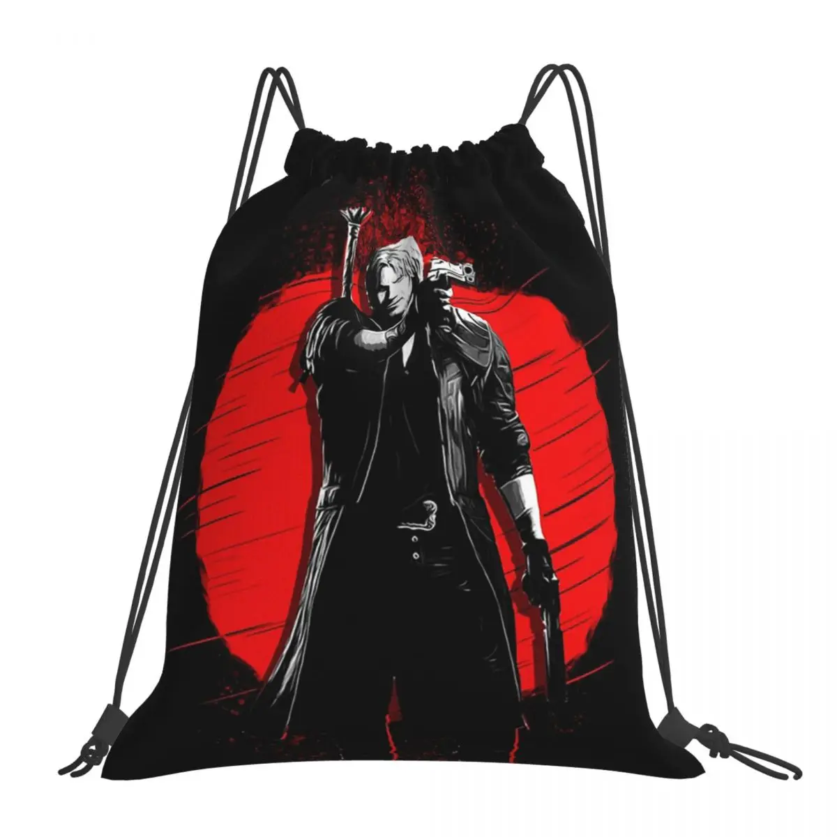 Рюкзаки Dante - Devil May Cry для мужчин и женщин, портативные сумки на шнурке, спортивные портфели с карманами для книг