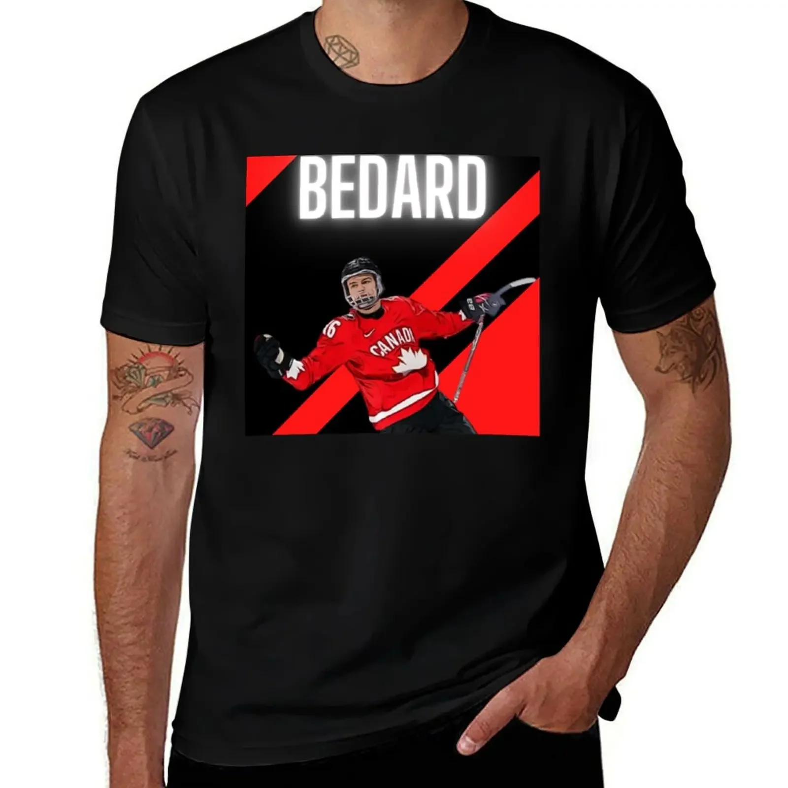 Футболка Connor Bedard, тяжелые весы, таможенный дизайн, футболки для мужчин с графикой