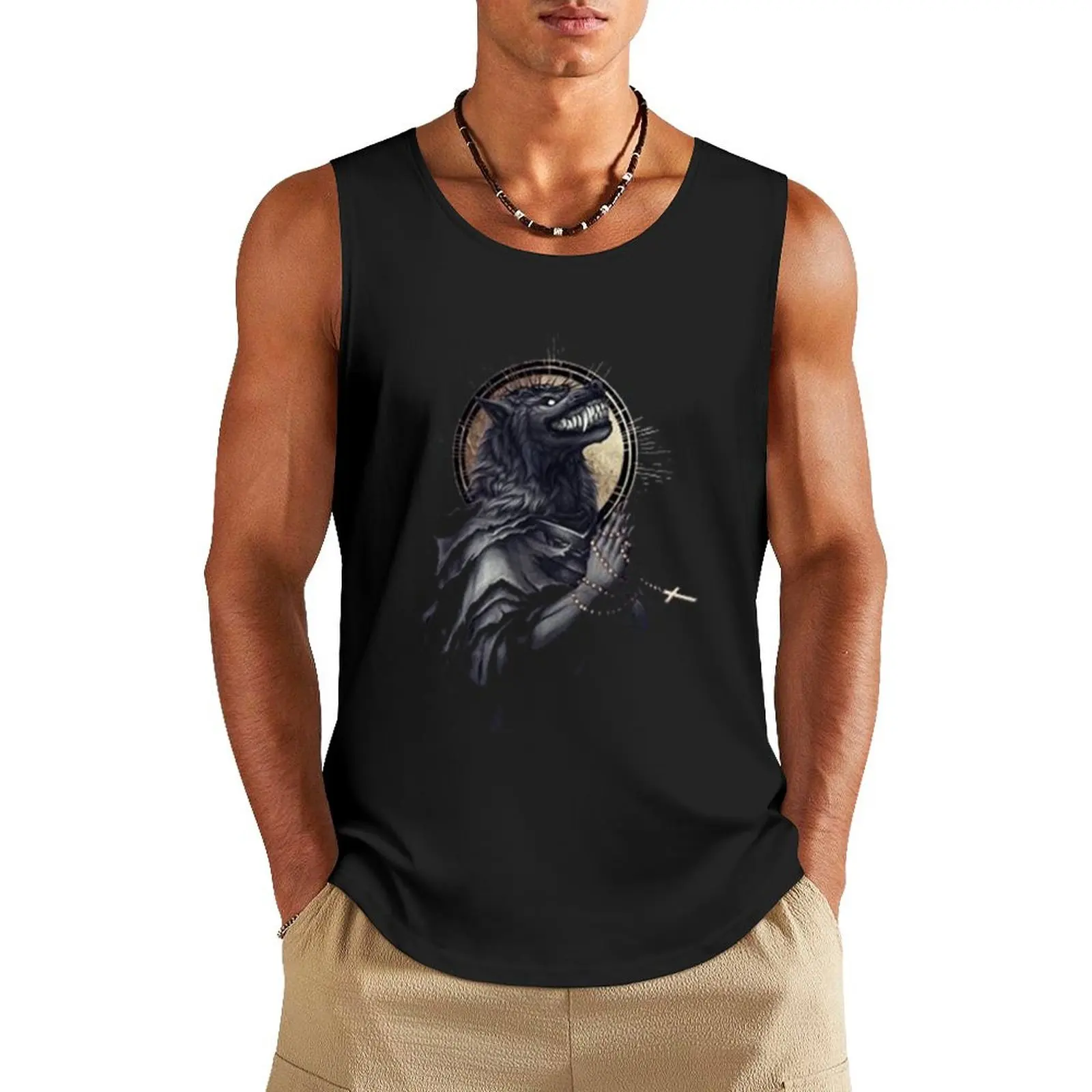 Best - Powerwolf Tank Top Мужской жилет Жилеты Спортивная одежда для фитнеса