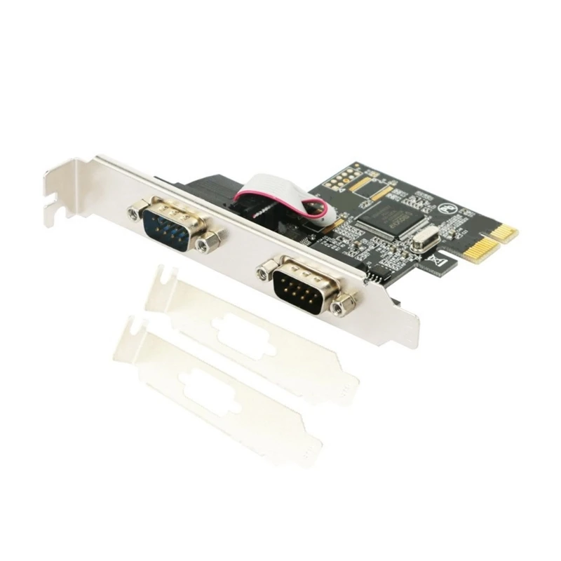 2-портовая плата PCIE RS232 с последовательным портом PCIE X16 Карта RS232 PCIE 115200 бит/с