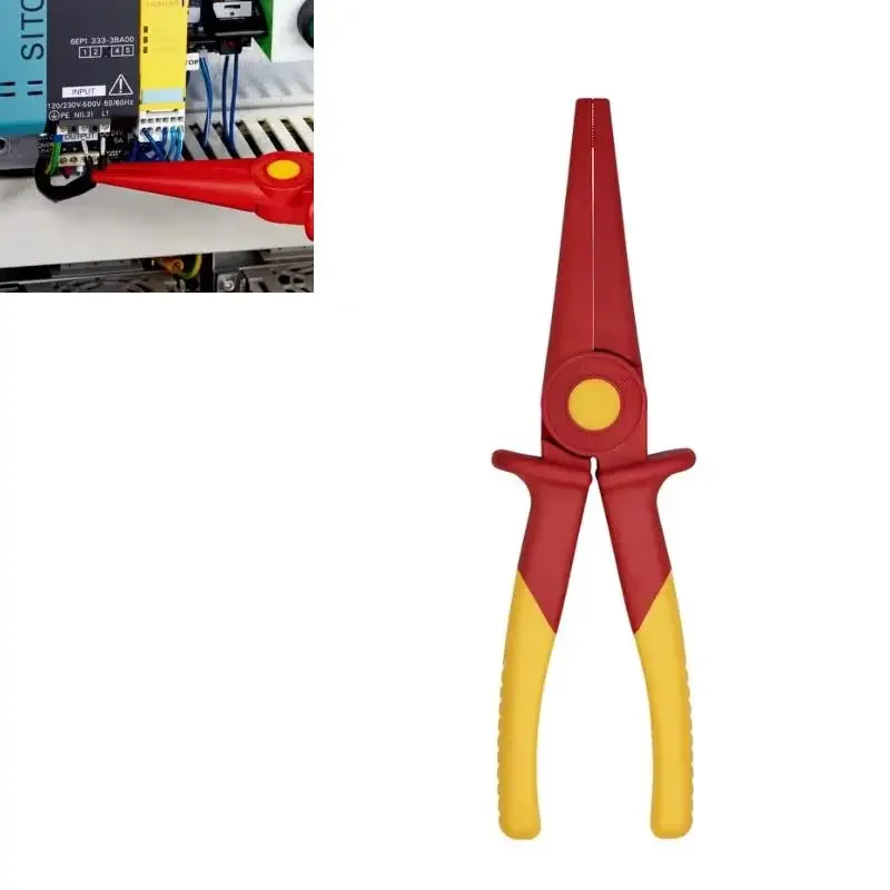 KNIPEX Tools 98 62 02 Пластиковые плоскогубцы с плоским носом 1000 В Изолированные тонкие плоскогубцы с длинным носом (art.: 3920d0a229e81) - 3920d0a229e81