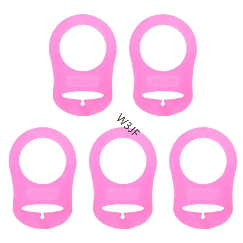 W3JF 5pcs Multi Colors Silicone Baby Dummy Pacifier Adapter Adapter для зажима при пух (art.: 3920cd98c28af) - 3920cd98c28af