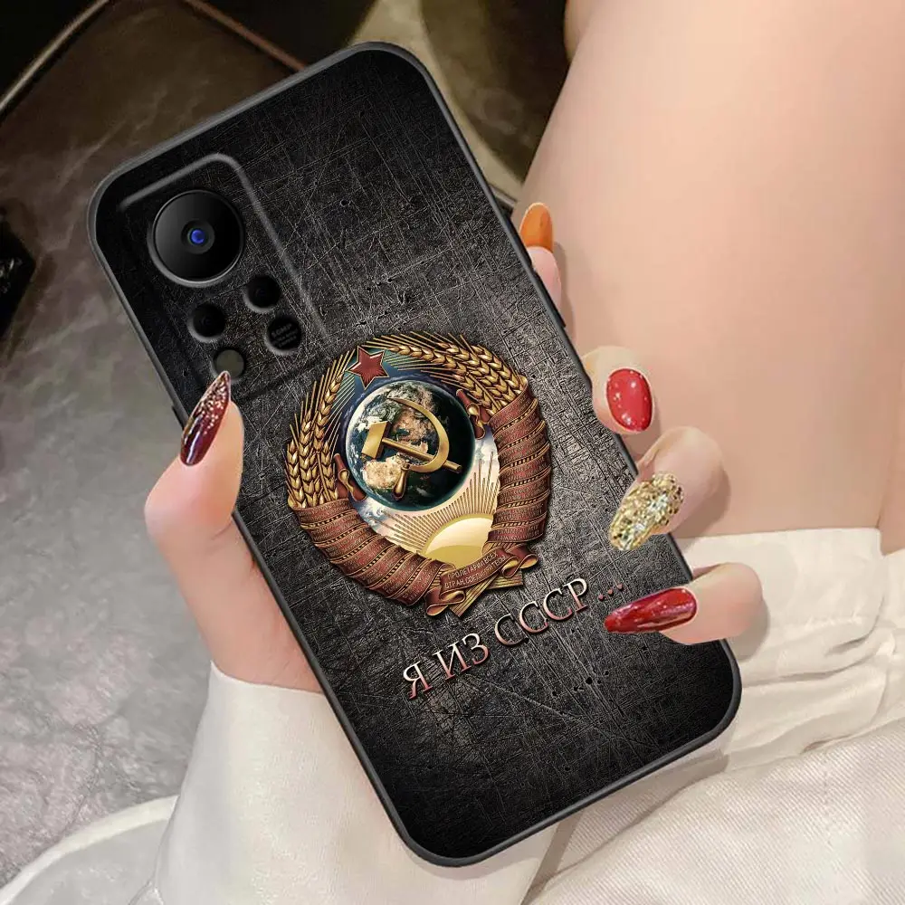 Фото Чехол для Infinix TECNO SPARK 7 6 Go 5 Pro HOT 20 20I 20S 12 12I 11 11S 10 10I 10S 9 чехол флаг Советского Союза CCCP №5