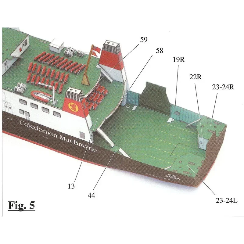 Ferry Bute 1:250, Польша, модель игрушки ручной работы своими руками в подарок, бумажная модель искусства