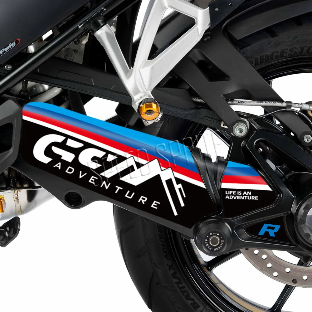 Фото Для BMW R1200 GS/GSA13-18 R1250 GS/Adv19-22 3M мотоциклетная наклейка Swingarm Приключения Тройная черная Водонепроницаемая наклейка аксессуары №3